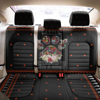 Cat And Books Christmas Back Car Seat Cover Xmas Holiday Patterns - Wonder Print Shop
