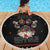 Cat And Books Christmas Beach Blanket Xmas Holiday Patterns - Wonder Print Shop