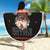 Cat And Books Christmas Beach Blanket Xmas Holiday Patterns - Wonder Print Shop