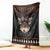 Cat And Books Christmas Blanket Xmas Holiday Patterns - Wonder Print Shop