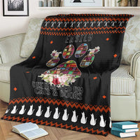 Cat And Books Christmas Blanket Xmas Holiday Patterns - Wonder Print Shop