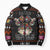 Cat And Books Christmas Bomber Puffer Jacket Xmas Holiday Patterns - Wonder Print Shop