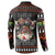 Cat And Books Christmas Button Sweatshirt Xmas Holiday Patterns - Wonder Print Shop