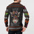 Cat And Books Christmas Button Sweatshirt Xmas Holiday Patterns - Wonder Print Shop