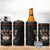 Cat And Books Christmas 4 in 1 Can Cooler Tumbler Xmas Holiday Patterns - Wonder Print Shop