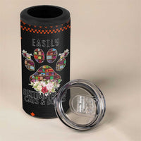 Cat And Books Christmas 4 in 1 Can Cooler Tumbler Xmas Holiday Patterns - Wonder Print Shop