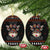 Cat And Books Christmas Ceramic Ornament Xmas Holiday Patterns - Wonder Print Shop