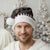 Cat And Books Christmas Santa Hat Xmas Holiday Patterns - Wonder Print Shop