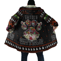 Cat And Books Christmas Cloak Xmas Holiday Patterns - Wonder Print Shop