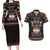 Cat And Books Christmas Couples Matching Long Sleeve Bodycon Dress and Hawaiian Shirt Xmas Holiday Patterns - Wonder Print Shop