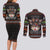 Cat And Books Christmas Couples Matching Long Sleeve Bodycon Dress and Long Sleeve Button Shirt Xmas Holiday Patterns - Wonder Print Shop