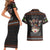 Cat And Books Christmas Couples Matching Short Sleeve Bodycon Dress and Hawaiian Shirt Xmas Holiday Patterns - Wonder Print Shop