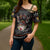 Cat And Books Christmas Cross Shoulder Shirt Xmas Holiday Patterns - Wonder Print Shop