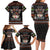 Cat And Books Christmas Family Matching Long Sleeve Bodycon Dress and Hawaiian Shirt Xmas Holiday Patterns - Wonder Print Shop