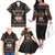 Cat And Books Christmas Family Matching Off The Shoulder Long Sleeve Dress and Hawaiian Shirt Xmas Holiday Patterns - Wonder Print Shop