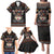 Cat And Books Christmas Family Matching Puletasi and Hawaiian Shirt Xmas Holiday Patterns - Wonder Print Shop