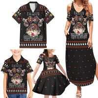 Cat And Books Christmas Family Matching Summer Maxi Dress and Hawaiian Shirt Xmas Holiday Patterns - Wonder Print Shop