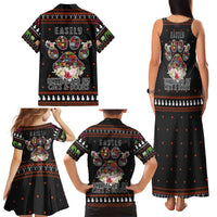 Cat And Books Christmas Family Matching Tank Maxi Dress and Hawaiian Shirt Xmas Holiday Patterns - Wonder Print Shop