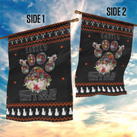 Cat And Books Christmas Garden Flag Xmas Holiday Patterns - Wonder Print Shop