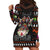 Cat And Books Christmas Hoodie Dress Xmas Holiday Patterns - Wonder Print Shop