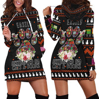 Cat And Books Christmas Hoodie Dress Xmas Holiday Patterns - Wonder Print Shop
