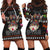 Cat And Books Christmas Hoodie Dress Xmas Holiday Patterns - Wonder Print Shop