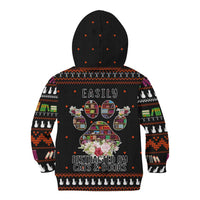 Cat And Books Christmas Kid Hoodie Xmas Holiday Patterns - Wonder Print Shop