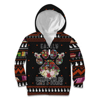 Cat And Books Christmas Kid Hoodie Xmas Holiday Patterns - Wonder Print Shop