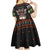 Cat And Books Christmas Kid Short Sleeve Dress Xmas Holiday Patterns - Wonder Print Shop
