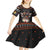Cat And Books Christmas Kid Short Sleeve Dress Xmas Holiday Patterns - Wonder Print Shop
