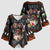 Cat And Books Christmas Kimono Sleeve Blouse Xmas Holiday Patterns - Wonder Print Shop