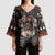 Cat And Books Christmas Kimono Sleeve Blouse Xmas Holiday Patterns - Wonder Print Shop