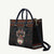 Cat And Books Christmas Leather Bag Xmas Holiday Patterns - Wonder Print Shop