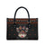 Cat And Books Christmas Leather Bag Xmas Holiday Patterns - Wonder Print Shop