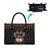 Cat And Books Christmas Leather Bag Xmas Holiday Patterns - Wonder Print Shop