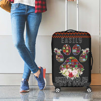 Cat And Books Christmas Luggage Cover Xmas Holiday Patterns - Wonder Print Shop