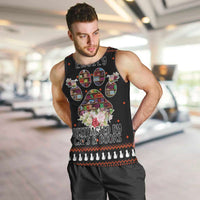 Cat And Books Christmas Men Tank Top Xmas Holiday Patterns - Wonder Print Shop