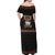 Cat And Books Christmas Off Shoulder Maxi Dress Xmas Holiday Patterns - Wonder Print Shop