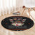 Cat And Books Christmas Round Carpet Xmas Holiday Patterns - Wonder Print Shop