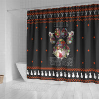 Cat And Books Christmas Shower Curtain Xmas Holiday Patterns - Wonder Print Shop