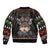 Cat And Books Christmas Sleeve Zip Bomber Jacket Xmas Holiday Patterns - Wonder Print Shop