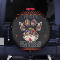 Cat And Books Christmas Spare Tire Cover Xmas Holiday Patterns - Wonder Print Shop