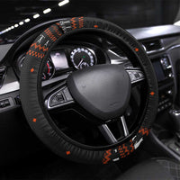 Cat And Books Christmas Steering Wheel Cover Xmas Holiday Patterns - Wonder Print Shop