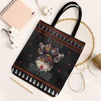 Cat And Books Christmas Tote Bag Xmas Holiday Patterns - Wonder Print Shop