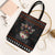 Cat And Books Christmas Tote Bag Xmas Holiday Patterns - Wonder Print Shop
