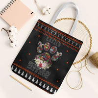 Cat And Books Christmas Tote Bag Xmas Holiday Patterns - Wonder Print Shop