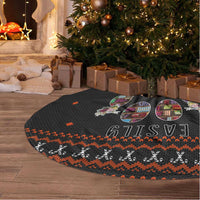 Cat And Books Christmas Tree Skirt Xmas Holiday Patterns - Wonder Print Shop
