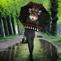 Cat And Books Christmas Umbrella Xmas Holiday Patterns - Wonder Print Shop