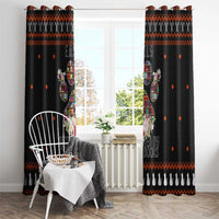 Cat And Books Christmas Window Curtain Xmas Holiday Patterns - Wonder Print Shop