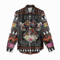 Cat And Books Christmas Women Casual Shirt Xmas Holiday Patterns - Wonder Print Shop